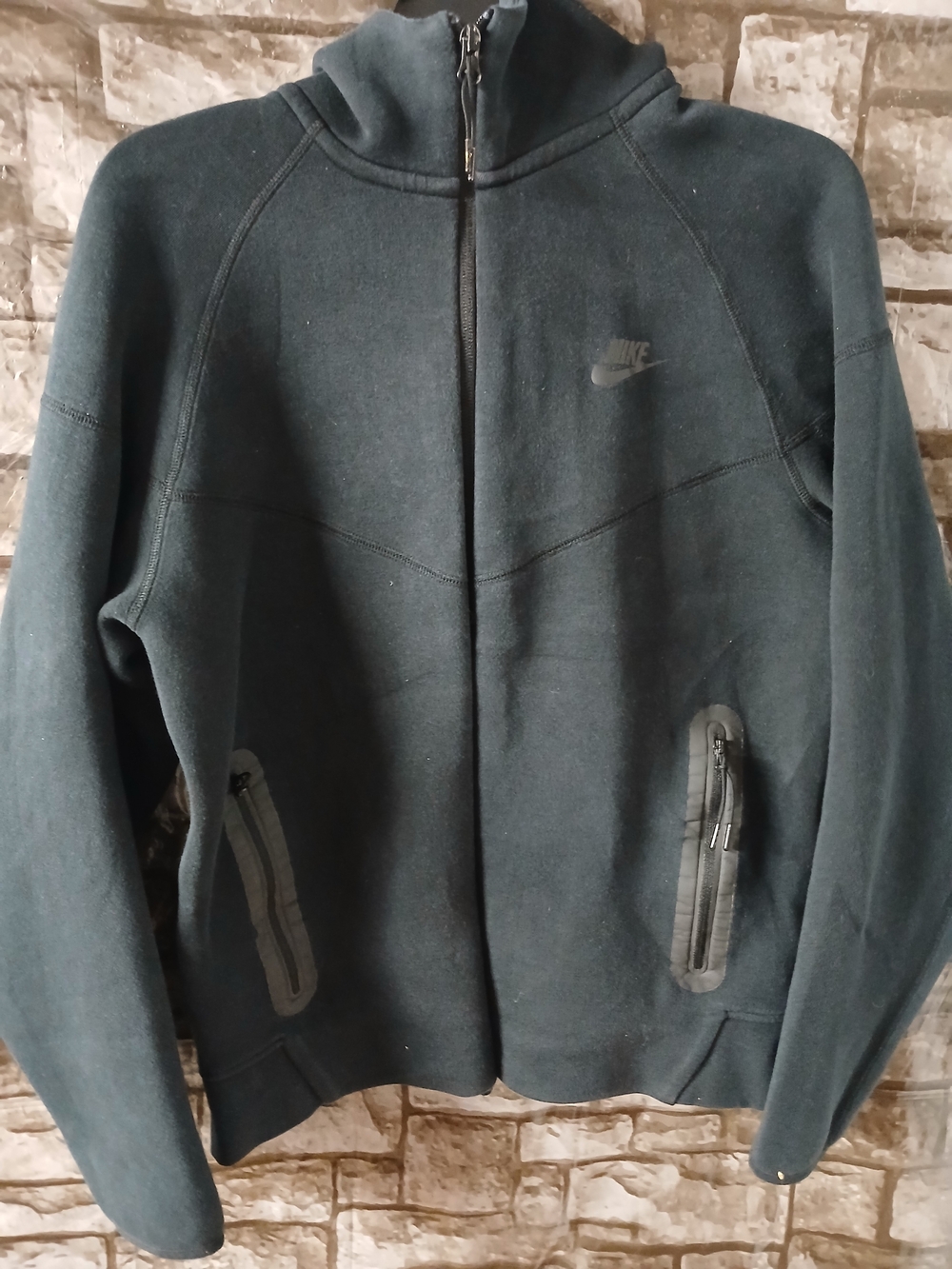 Nike Women's Black Full-Zip Front Closure Hoodie Jacket